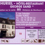 Détails sur l'hôtel George Sand d'Huriel